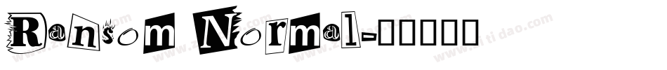 Ransom Normal字体转换